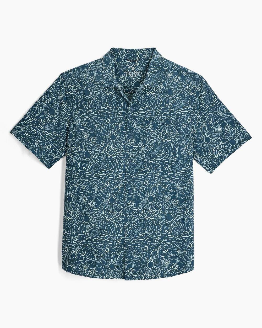 NEW ROYAL ROBBINS men's salathe sun shirt short sleeve top in orion blue solar